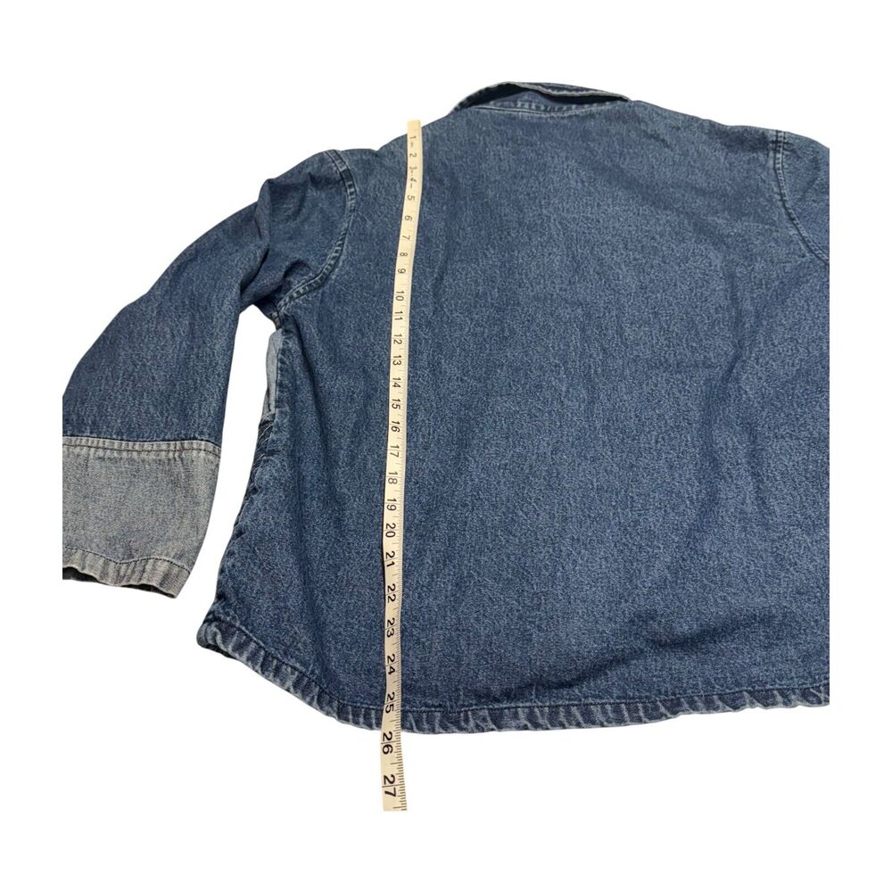 Vintage Keren Hart Denim Jacket Women’s Small Autumn Leaf Embroidered Quilted - Picture 5 of 8
